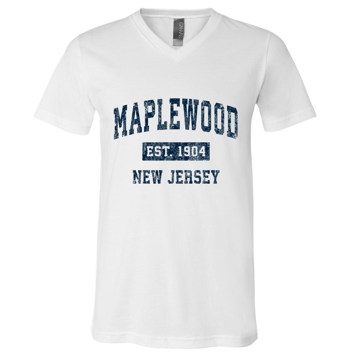 Maplewood New Jersey Nj Vintage Sports V-Neck T-Shirt