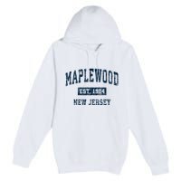 Maplewood New Jersey Nj Vintage Sports Premium Pullover Hoodie