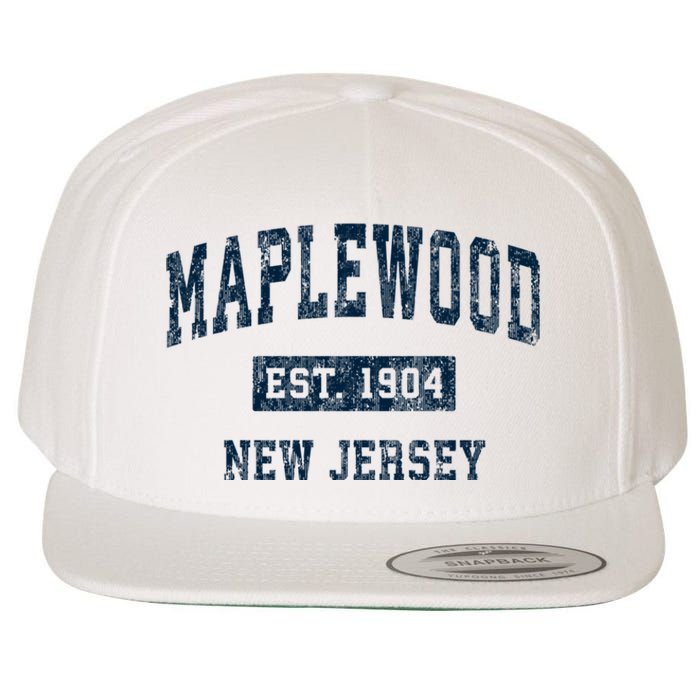 Maplewood New Jersey Nj Vintage Sports Wool Snapback Cap