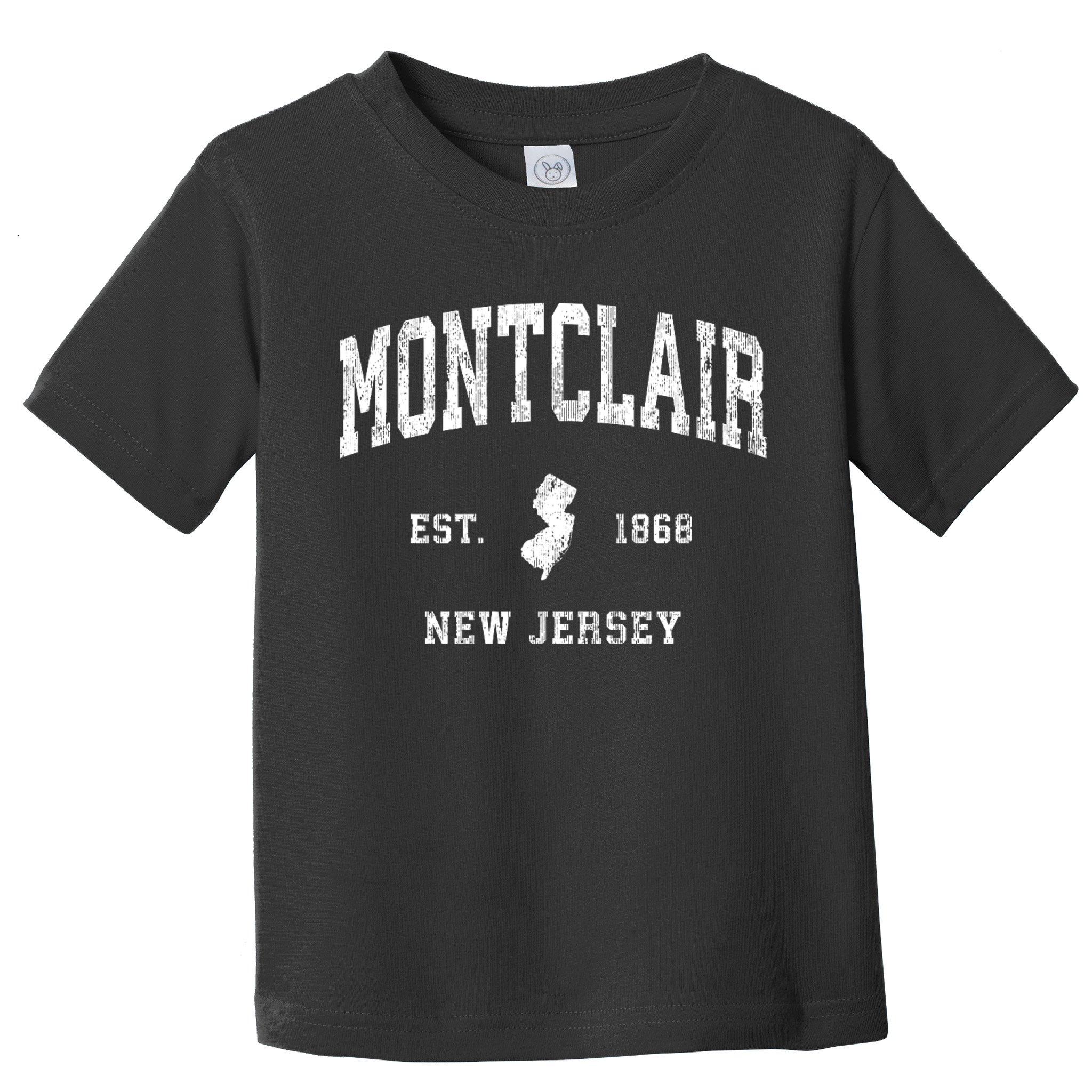 Montclair New Jersey Nj Vintage Established Athletic Sports Design Toddler T-Shirt