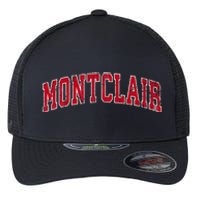 Montclair New Jersey Nj Vintage Sports Design Red Design Flexfit Unipanel Trucker Cap