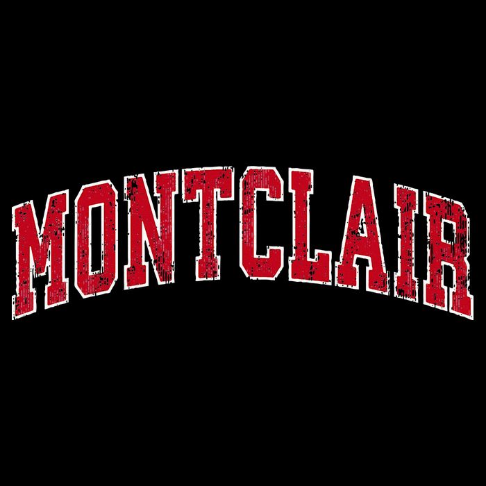 Montclair New Jersey Nj Vintage Sports Design Red Design Womens Tank Top