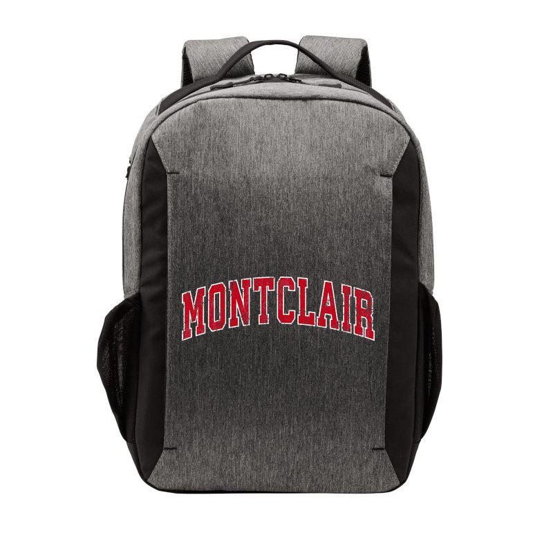 Montclair New Jersey Nj Vintage Sports Design Red Design Vector Backpack