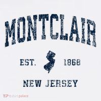 Montclair New Jersey Nj Vintage Athletic Sports Design Flatbill Hat