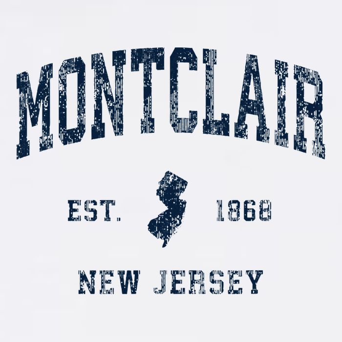 Montclair New Jersey Nj Vintage Athletic Sports Design Womens T-Shirt