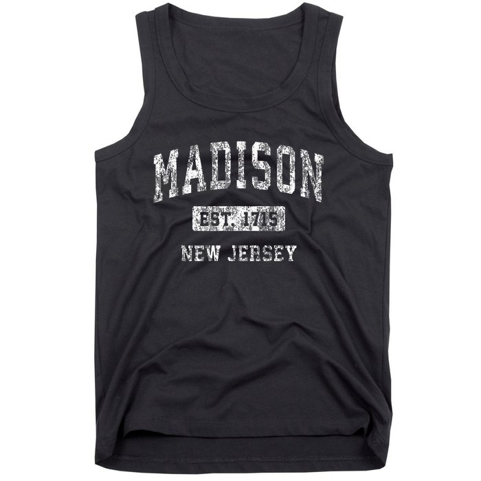 Madison New Jersey Nj Vintage Sports Established Tank Top