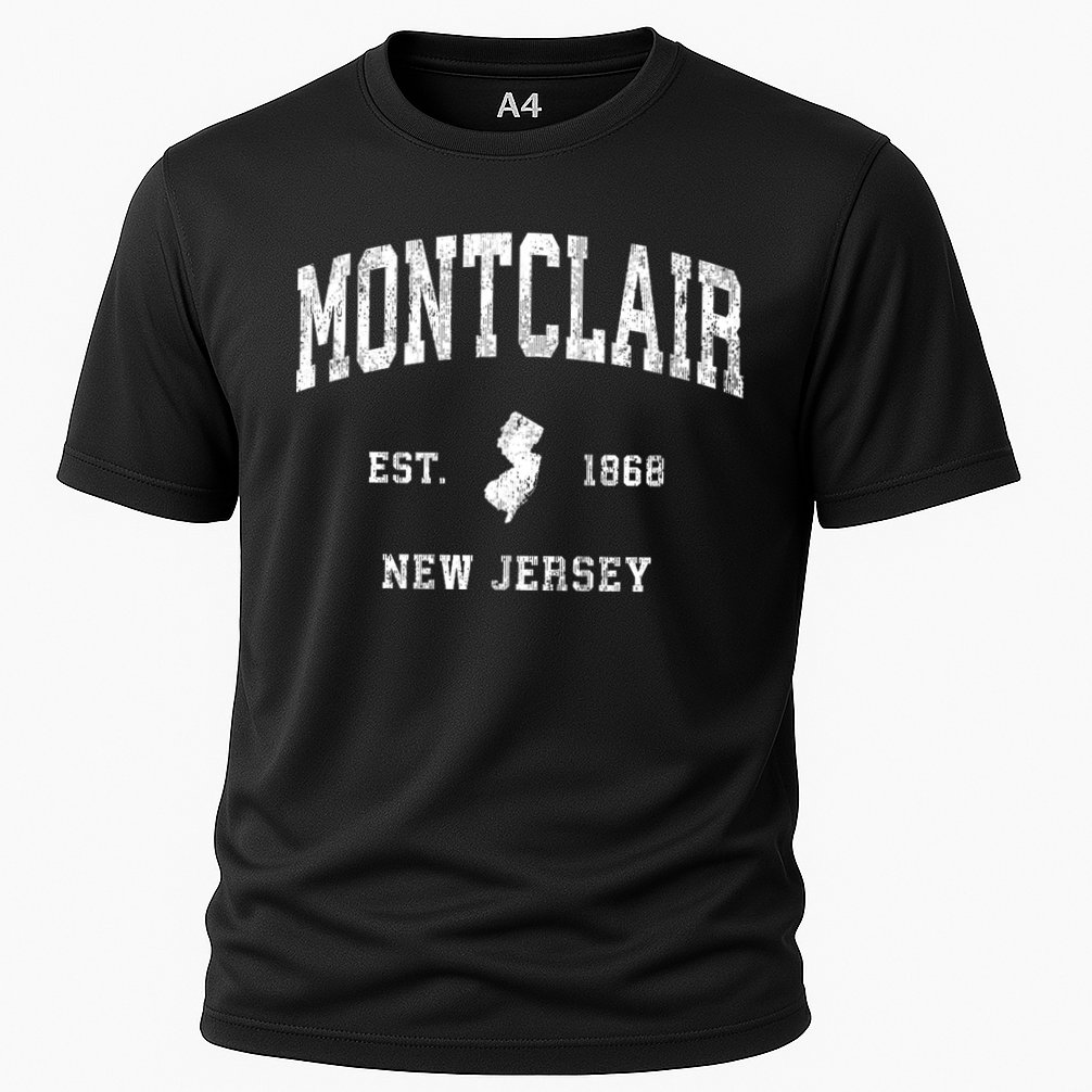Montclair New Jersey Nj Vintage Athletic Cooling Performance Crew T-Shirt