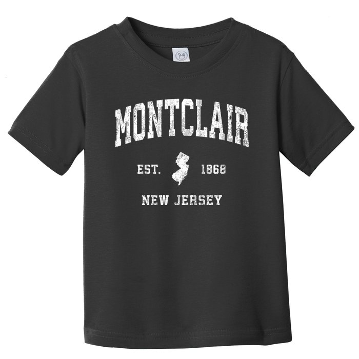 Montclair New Jersey Nj Vintage Athletic Toddler T-Shirt