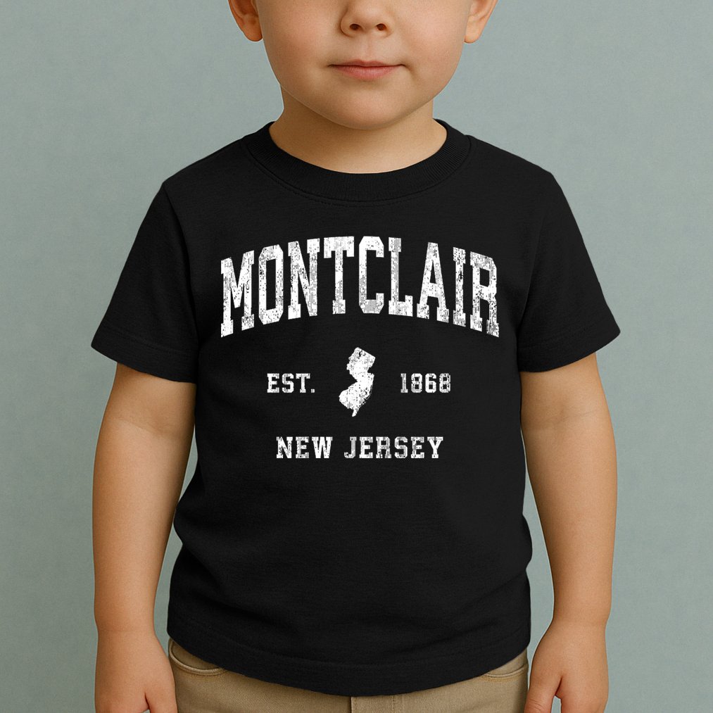Montclair New Jersey Nj Vintage Athletic Toddler T-Shirt
