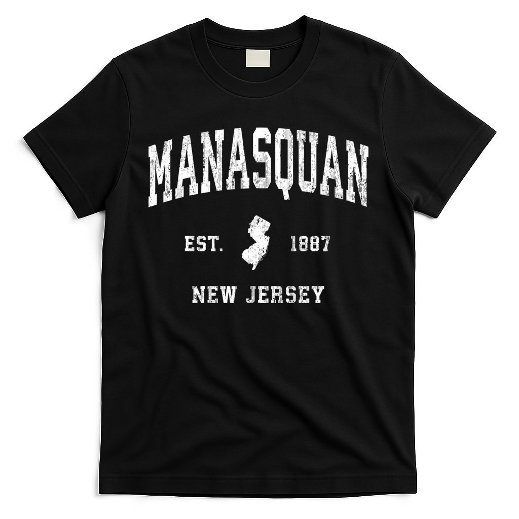 Manasquan New Jersey Nj Vintage Athletic Sports T-Shirt