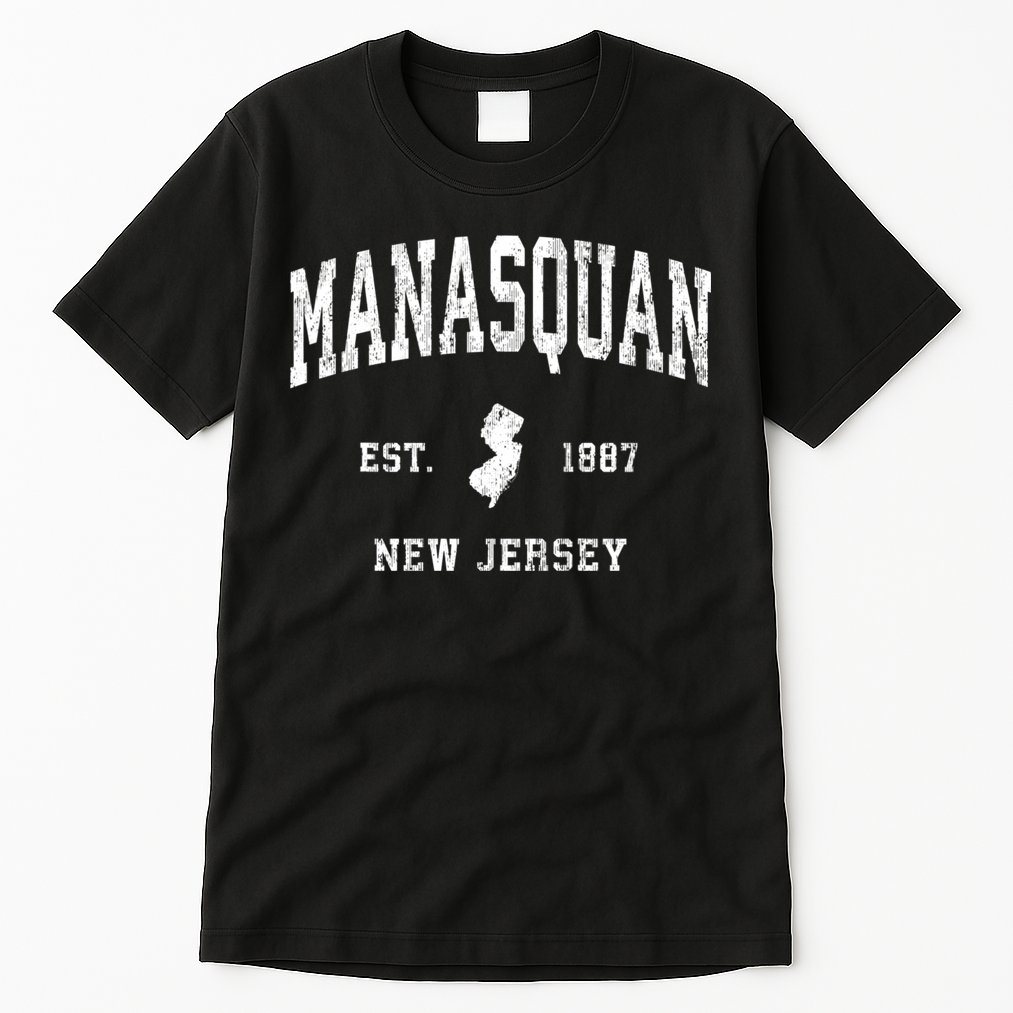 Manasquan New Jersey Nj Vintage Athletic Sports Tall T-Shirt