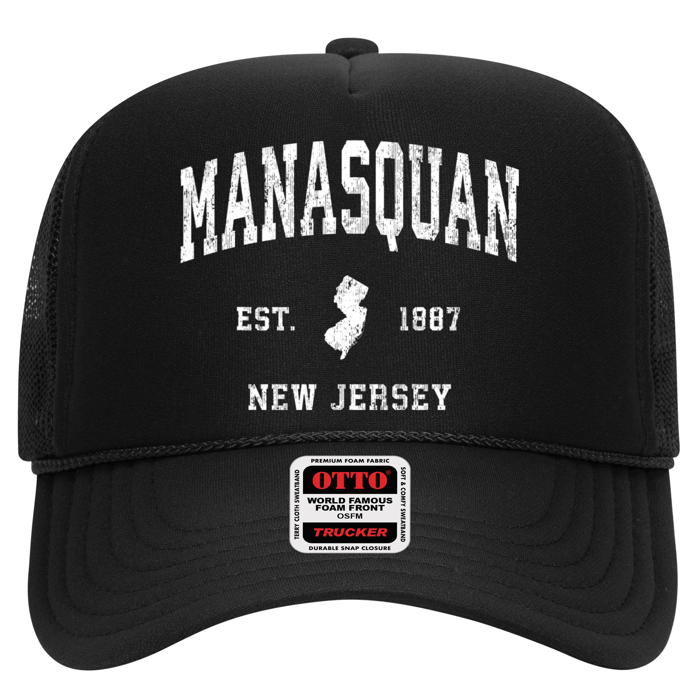 Manasquan New Jersey Nj Vintage Athletic Sports Hat