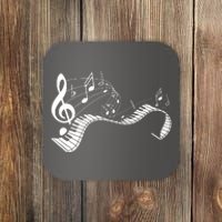 Music Notes Keyboard Pianist Classical Musician Piano Coaster