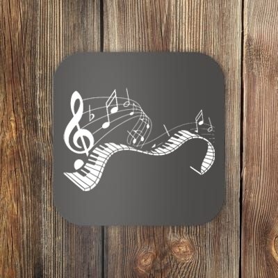 Music Notes Keyboard Pianist Classical Musician Piano Coaster