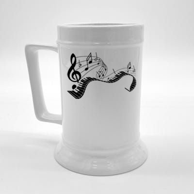 Music Notes Keyboard Pianist Classical Musician Piano Beer Stein