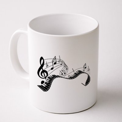 Music Notes Keyboard Pianist Classical Musician Piano Coffee Mug