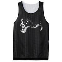 Music Notes Keyboard Pianist Classical Musician Piano Mesh Reversible Basketball Jersey Tank