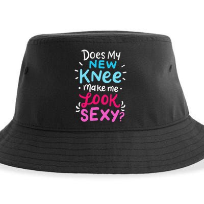 My New Knee Gift Funny Knee Replacement Surgery Joke Sustainable Bucket Hat