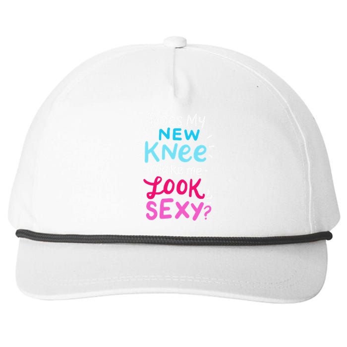 My New Knee Gift Funny Knee Replacement Surgery Joke Snapback Five-Panel Rope Hat