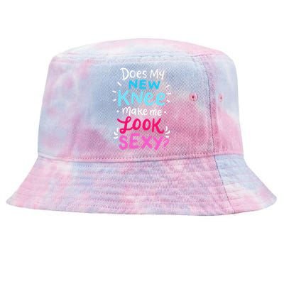 My New Knee Gift Funny Knee Replacement Surgery Joke Tie-Dyed Bucket Hat