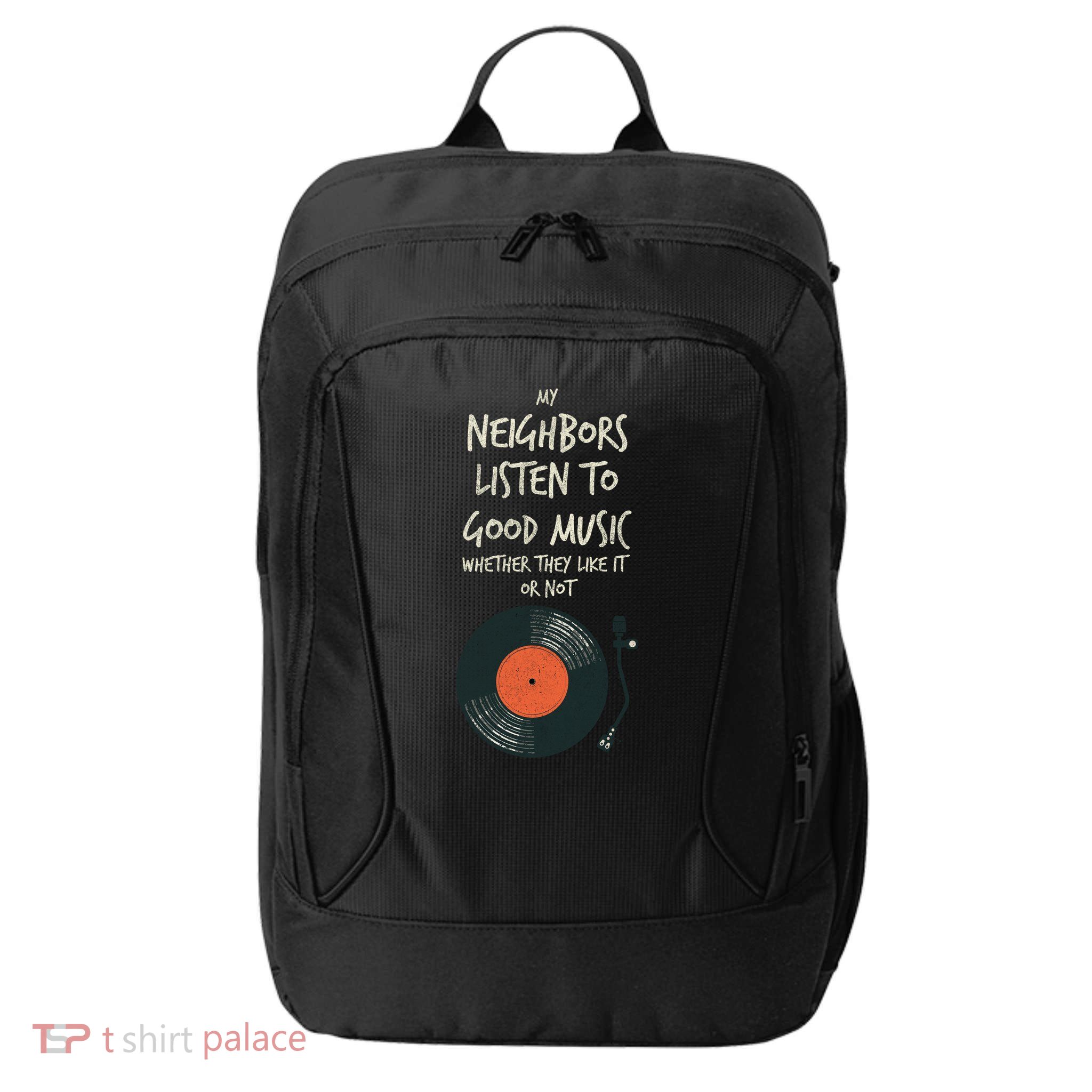 My Neighbors Listen To Good Music City Backpack