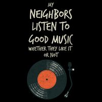 My Neighbors Listen To Good Music 16 in Basic Backpack