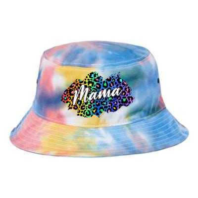 Mama Neon Leopard Print Cute Gift Tie Dye Newport Bucket Hat