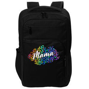 Mama Neon Leopard Print Cute Gift Impact Tech Backpack