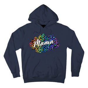 Mama Neon Leopard Print Cute Gift Tall Hoodie