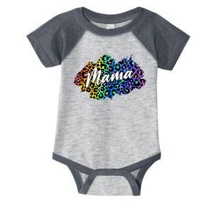 Mama Neon Leopard Print Cute Gift Infant Baby Jersey Bodysuit