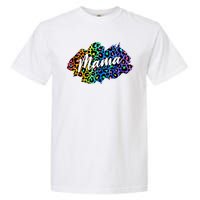 Mama Neon Leopard Print Cute Gift Garment-Dyed Heavyweight T-Shirt