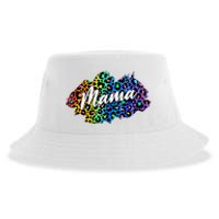 Mama Neon Leopard Print Cute Gift Sustainable Bucket Hat