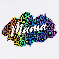 Mama Neon Leopard Print Cute Gift 11oz C Handle Ceramic Mug