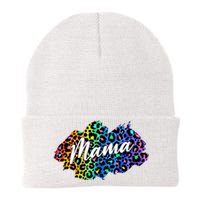 Mama Neon Leopard Print Cute Gift Knit Cap Winter Beanie