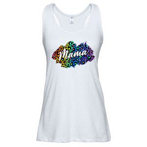 Mama Neon Leopard Print Cute Gift Ladies Essential Flowy Tank