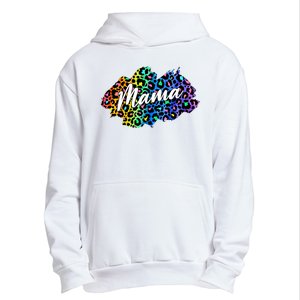 Mama Neon Leopard Print Cute Gift Urban Pullover Hoodie