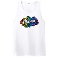 Mama Neon Leopard Print Cute Gift PosiCharge Competitor Tank