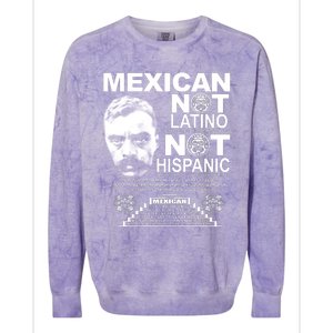 Mexican Not Latino Mexican Pride Zapata Colorblast Crewneck Sweatshirt