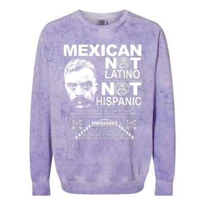 Mexican Not Latino Mexican Pride Zapata Colorblast Crewneck Sweatshirt