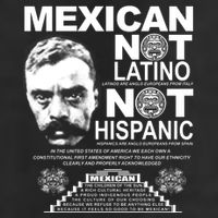 Mexican Not Latino Mexican Pride Zapata 7 Panel Mesh Trucker Snapback Hat