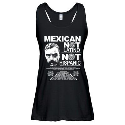 Mexican Not Latino Mexican Pride Zapata Ladies Essential Flowy Tank