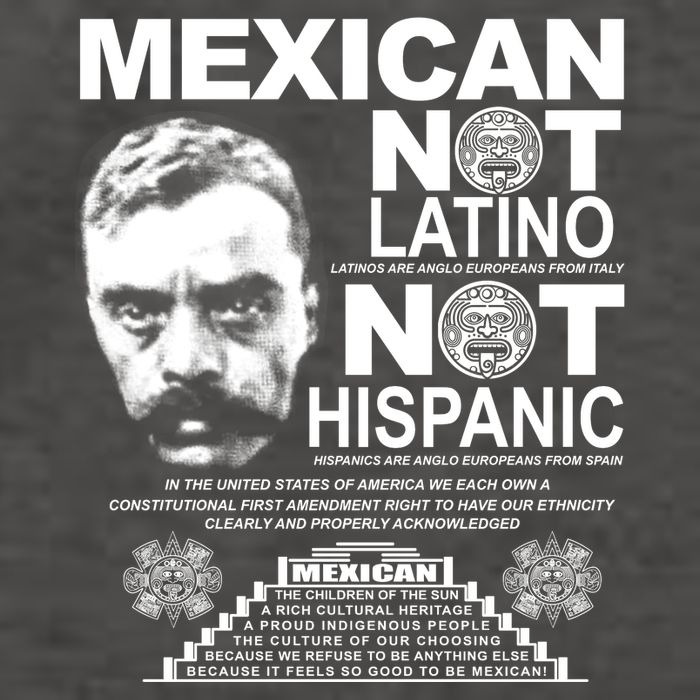 Mexican Not Latino Mexican Pride Zapata Vector Backpack