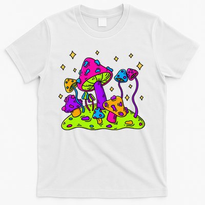 Mushroom Night Landscape Aesthetic Cottagecore T-Shirt