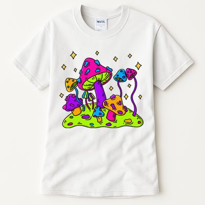Mushroom Night Landscape Aesthetic Cottagecore Tall T-Shirt