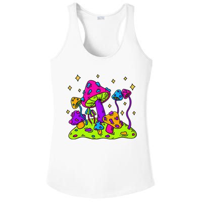 Mushroom Night Landscape Aesthetic Cottagecore Ladies PosiCharge Competitor Racerback Tank
