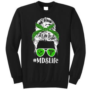 MDS Nurse Life MDS Nursing Messy Bun Sweatshirt