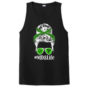 MDS Nurse Life MDS Nursing Messy Bun PosiCharge Competitor Tank