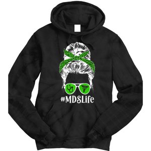 MDS Nurse Life MDS Nursing Messy Bun Tie Dye Hoodie