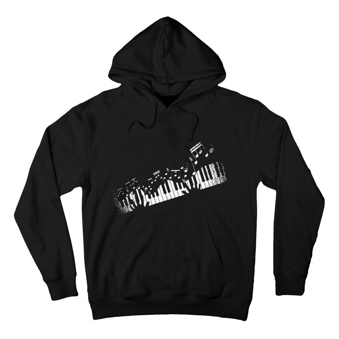 Music Notes Musical Instrument Pianist Gift Idea Piano Hoodie