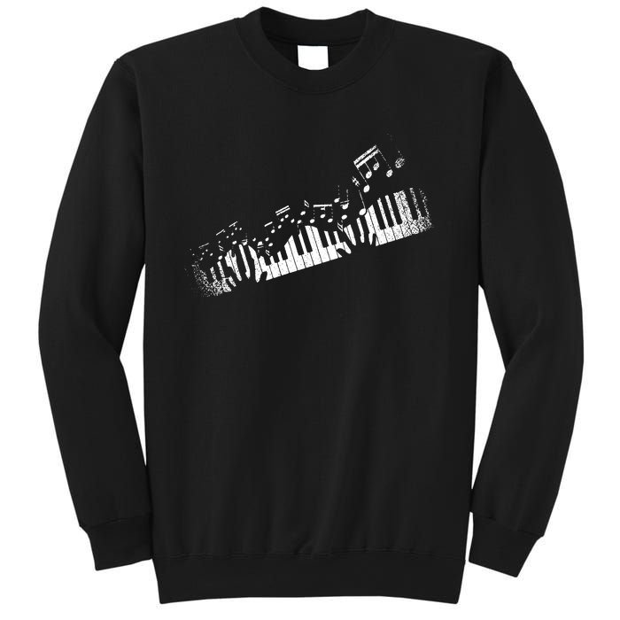 Music Notes Musical Instrument Pianist Gift Idea Piano Sweatshirt